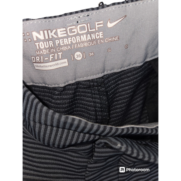 Nike Golf Shorts Men's Tour  Performance Gray Flat Dri- fit shorts Size 36 - Picture 3 of 4